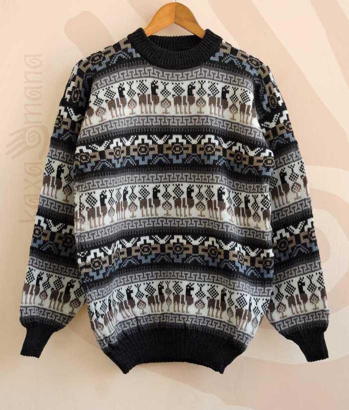 Pullover De Lana De Alpaca. Origen Peruano - Talle M - Comprá en San Juan